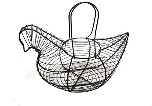 Master Casa Cesta de Hierro Puerta Huevos Forma Gallina 30378