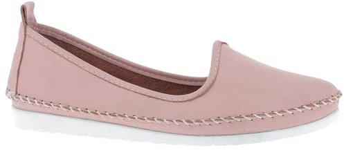 Andrea Conti Damen Slipper 0027449 Ballerina Mokassins bequem flexibel trendy, Größe:41 EU, Farbe:Rosa