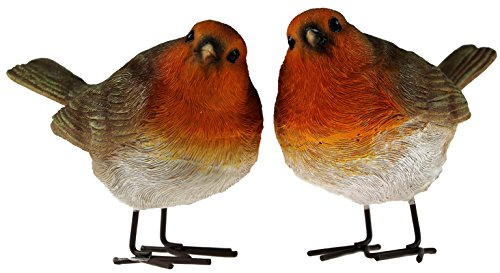 London Ornaments LO16043 Set of 2 Robins