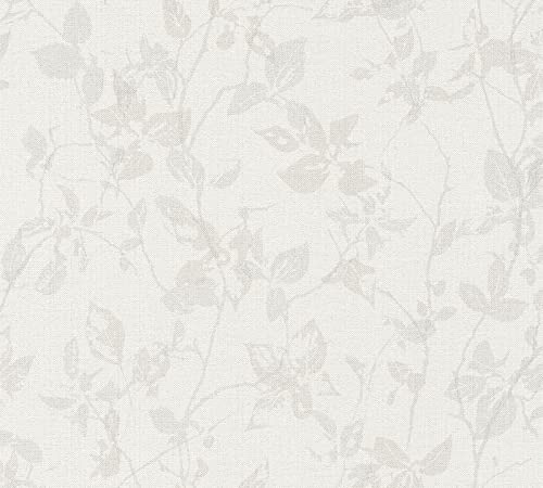 A.S. Création Livingwalls Vliestapete Hygge Tapete floral 10,05 m x 0,53 m beige creme grau Made in Germany 363975 36397-5