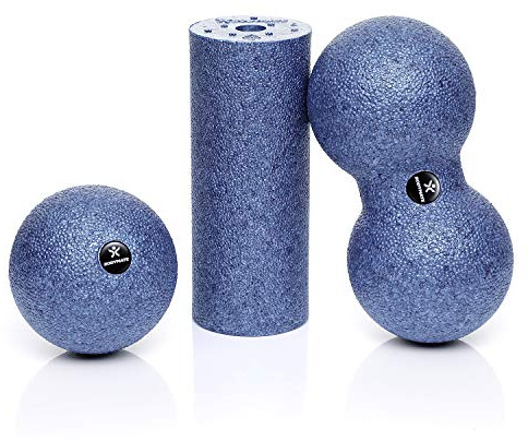 BODYMATE Mini-set för Fascia, Mini-foamroller L15xD6cm, Kula D8cm och Duo-boll D8cm i en uppsättning