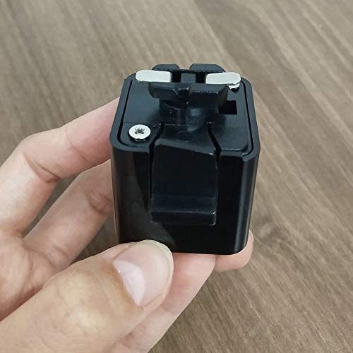 J-Type Track Lighting Connectors for J-Style Single Circuit 2-Wire Style Track System Pendants Juno Compatible Track Adapters Black Rail Head Track Accessory for 110V Pendant Spotlights 6 Pack