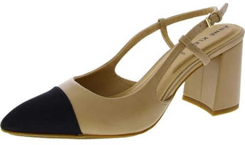 Anne Klein Womens Brooklyn Pump, Nude Black, 8.5