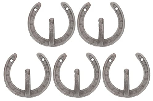 5 X Hufeisenhaken Gusseisen Kleiderhaken Metall Hut Kleiderhaken Schlüssel Wandhaken Badetuchhalter Rustikale Westliche Einrichtung