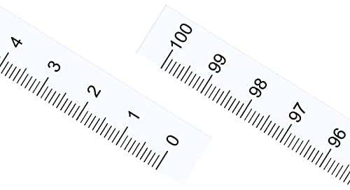 Kozelo Adhesive Tape Measure Metric - [100cm x Vertical Read] Waterproof Sticky Ruler Tape for Saw Table, White