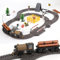 Kids Train Track Toy Set with Variable Track for 2 3 4 5 6 7 Years Old, Toddlers Educational Construction Toys, Electric Train Track Playset, Boys Girls Birthday Gifts