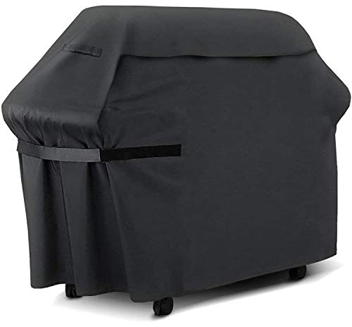 Grillabdeckung wetterfest 210D Oxford-Stoff Strapazierfähige wasserdichte grillabdeckung, Grill Abdeckplane Reißfest, UV-beständig (145x61x117cm)