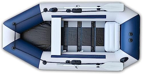 ELzEy Schlauchboot, Faltbares Schlauchboot Mit Luftpumpenpaddel, Weiß, 300 X 136 X 38 cm.