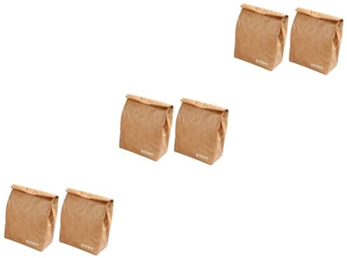Alipis 6stücke Tragbare Lunch Tote Tasche Praktischer Bento Aufbewahrungssack Für Picknick Und Umweltfreundliches Material Leicht Und Vielseitig Einsetzbar