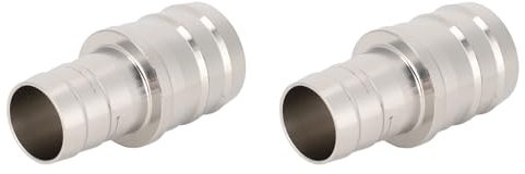 Pssopp 2 Stück Aquarium-Schlauchadapter, Edelstahl, Fisch-Wasserrohr-Adapter, Konverter, Aquarium-Schlauch, Rohrverbinder, Schlauchverbindungsstücke (16 Mm Bis