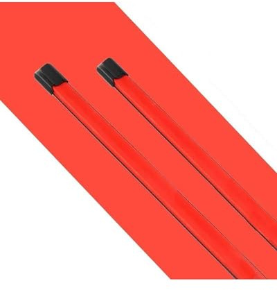 Window Wipers Car Colorful U J Hook Car Windshield Wiper Universal Soft Double Layer Rubber Frameless Bracketless 16 19 20 22 2426 Replacement Wiper(Red,14in (350mm)-1 pc)
