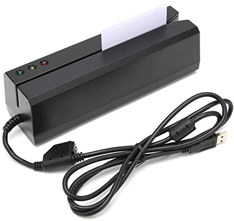 Gearwell Lettore Smart Card e Carte di Credito, Dispositivo di Autenticazione ID Compatibile con Sistemi POS Bancari – USB Card Reader