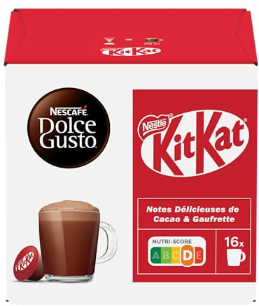 Nescafé Dolce Gusto Kit Kat - Chocolat - 48 Capsules (Pack de 3 boîtes x 16)