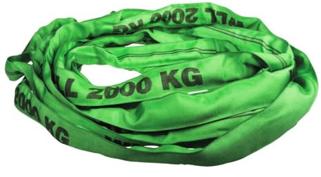 Cinghia imbracatura rotonda senza fine, 4 m, 2000 kg, 2 T, verde