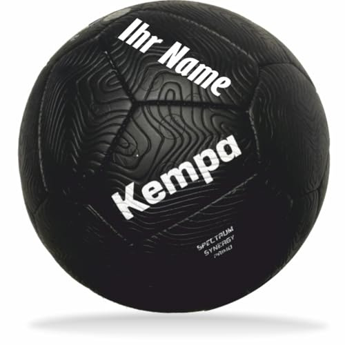 Kempa Handball Spectrum Synergy Primo schwarz personalisiert Größe 1 mit Aufdruck Name