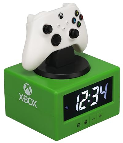 Digitaler Xbox-Controller-Wecker mit Nachtlichtfunktion, offiziell Lizenziertes Gaming- und Schlafzimmerdekor für Kinder, Erwachsene, Jungen, Männer, Geschenke für Gamer | Paladone