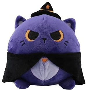 I-TOTAL® - Cuscino Morbido squishy in memory foam 14 cm diametro, squishy pillow ideale come regalo (MYSTICAT)