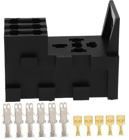 Ciieeo Soporte Fusible y Relé para Motocicletas Vehículos RV y Marinas Caja Duradera con Función Protectora contra Sobrecargas y Cortocircuitos Diseño Elegante y