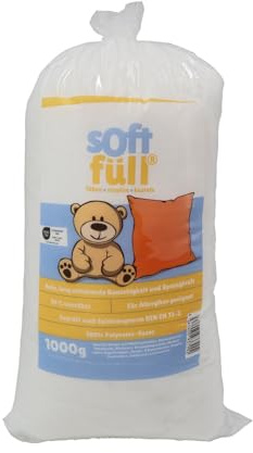 Softfüll | 5 kg de ouate de remplissage | Lavable jusqu'à 95 °C | Certifié Oeko-Tex Standard 100 | Ouate de bricolage selon la norme DIN 73/1