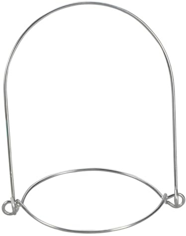 Cabilock 6Pcs Mason Jar Handles with Tinplate Wire Construction, Easy Assembly and Handle-Easy Design, Suitable for Mason Jars in Courtyard and Bbq Use, Silver Colour