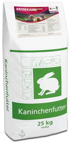 ALL-WIN AromKanin Kaninchenfutter für Zuchttiere 25 kg | Unterstützt Fruchtbarkeit, Milchleistung & Vitalität | Mit Kräutern, Vitaminen & Mineralstoffen | Hoher Energie- & Proteingehalt