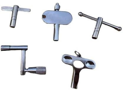 predolo 5-teiliges Schlagzeug-Stimmgerät mit ergonomischem, rutschfestem Griff – ideal für unterwegs, zum Spielen und im Studio.