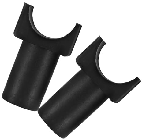 TEHAUX 2pcs Wheelchair Seat Rail Slider Plastic U-Type Guide Clamp Blocks Replacement Parts for Adult Transport Chairs Mobility Accessories