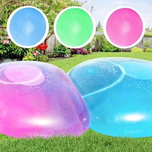 3PCS Extra Large Water Balloons, Giant Inflatable Water Balloons, Color Water Ball Beach Yard Games Soft Rubber Balls Water Ball Balloon for Outdoor Indoor Party Garden Pool Beach