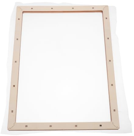 jojofuny Marco de Madera para Fabricación de Papel con Malla, Molde Rectangular 30x40cm para Manualidades DIY y Flores Secas