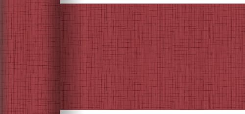 Duni Dunicel Tischläufer Linnea Bordeaux 0,15 x 20 m
