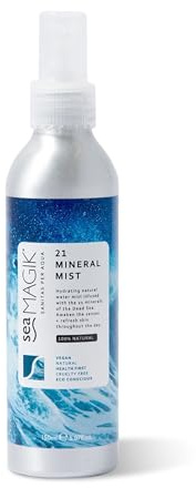 Sea Magik - Face and Body Mist, Cooling Spray, and Hydrating Toner, with Natural and Refreshing Dead Sea Minerals, Fragrance Free, Vegan, Cruelty Free (150ml)