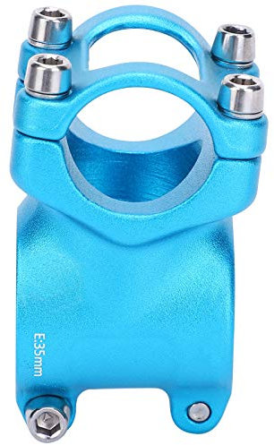 Dilwe Attacco Manubrio Bici Corto, Attacco Manubrio Bici 25,4x35 mm Applicabile per manubri Bici con Diametro di 25,4 mm. Bicicletta da 25,4 mm / 1 Pollici(Blu)
