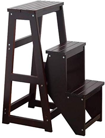 Collic Multifunktionsklappstuhl, Stepladders Dual-Use 3-Layer-Leiter Stufelhocker Dicker-Leiter Stuhl Innenklettertreppe