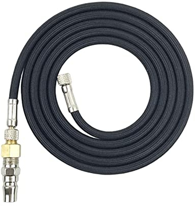 Airbrush-Schlauch, 1/8 Zoll auf 1/4 Zoll Adapter, Standard, 1,8 m, 1,8 m, Schwarz, 1,8 m Länge