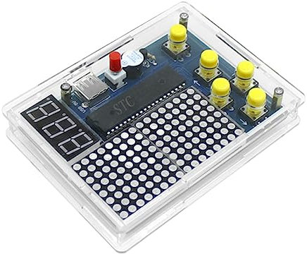 Abaodam 1 Satz Spiel Schweißspielzeug Spielkonsole selber Machen LED-Spielzeug DIY Elektronik Kinder spielkonsole elektronische bausätze selber Machen Lötset EIN-Chip-Mikrocomputer Suite