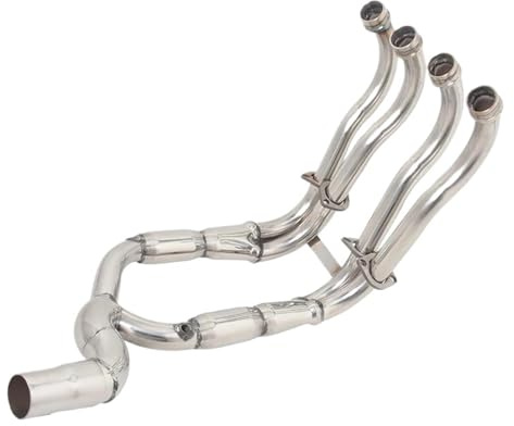 Motorcycle Silencer Exhaust Pipe Pour HON&DA CB1000R 2018 – 2022 2023, Café Racer Silencieux d'échappement complet avec Contact avant et central,