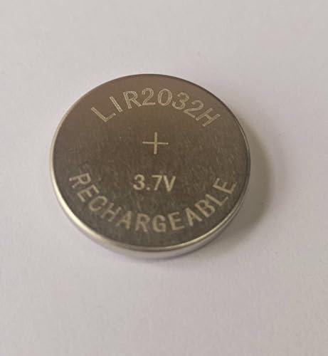 Girafus LIR2032 Lot de 50 piles bouton rechargeables CR2032 3,7 V 70 mAh Pour carte mère, clé de voiture, émetteur de jauge