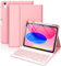 WALWALO Tastiera Custodia per iPad 10 Generazione - Cover iPad 10 Generazione 10.9” 2022, Portapenne in Alto, Magnetica Wireless Bluetooth Rimovibile Italiano Keyboard, Ricaricabile (Rosa Chiaro)