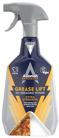 Astonish Specialist Extra Strength Grease Lifter Spray, for De-Greasing Surfaces and Kitchen Appliances, Fast Acting Strong Formula, Contains Baking Soda, 750ml
