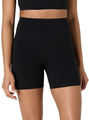 Amazon Essentials Short Moulant Active FormFlex Ultra Doux, Taille Haute Femme, Noir, M