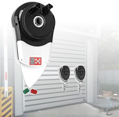 Elektrisk Rullning Av Garageportöppnarmotor, Inbyggd Bilgrindmotor, Väggmonterad, Idealisk För Hem, Kommersiellt, Lager, Butik, Ladugård Och Gårdsbruk - 2 Fjärrkontroller Ingår