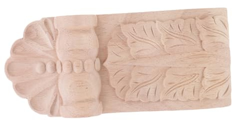 VILLCASE Corbeaux Bois Sculpté Européen Consoles Décoratives pour Étagères et Mantels Appliques Bois Massif Brut Corbeaux Entrée Supports de Poutre et Décorations pour Colonnes et