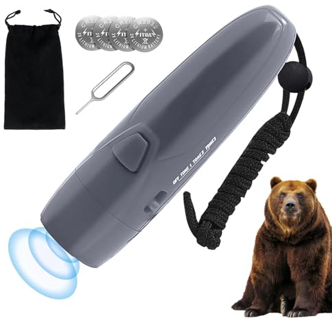 Ahuuen Drucklufthorn | 125dB Elektrisches Outdoor-Alarmzubehör | Selbstverteidigungs-Horn - Für Campingausflüge Wanderwege Rucksackreisen Nationalparks Wildtiergebiete Bergsteigen Angelplätze