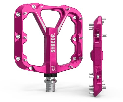 Shredr. Flat 2.0 Pedale für MTB | Superleichte Flatpedals fürs Mountainbike | In 2 Größen und 9 Farben | inkl. schwarzen Reflektoren
