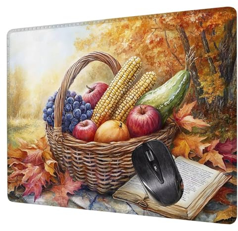 Alfombrilla Ratón Atardecer Mouse Pad Playa Alfombrilla Escritorio, 42x35x0.3cm Tapete Rato, con Base de Goma Antideslizante, Mejora la precisión Velocidad Pequeña Mousepad Portátil para Gaming H0-285