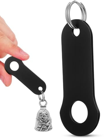 HYTROVE Colgador de Campana con Anilla Dividida para Motocicleta de Acero Inoxidable Fácil Instalación y Accesorio de para Motoristas