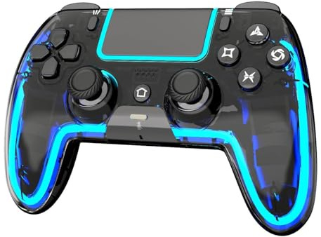 BETMI Mando inalámbrico compatible con PS5, con joystick de efecto Hall, doble vibración, macros, turbo, sensor de 6 ejes, luces RGB dinámicas y altavoz integrado
