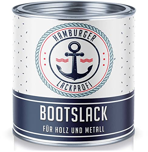 båtlack blank för trä och metall resedagrön RAL 6011 grön yachtlack yachtfärg båtfärg (1 L) Hamburger Lack-Profi