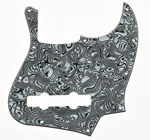 Dopro Jazz-Bass Schlagbrett, 5 Saiten, Zebrastreifen, USA/Mexikanische Fender 5 Saiten Jazz Bass Zebra Stripe