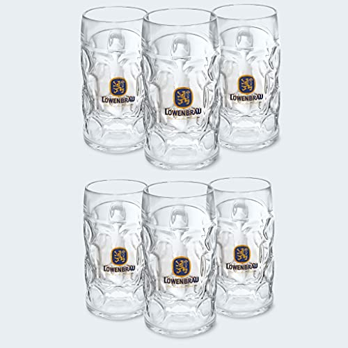 Löwenbräu Original Oktoberfest - Brocca misura per birra (1 l, 6 pezzi)